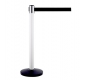 Cement Base Belt Stanchions - BP202M white pole